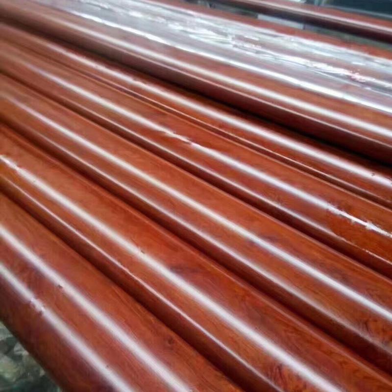 Wooden coloured handrail stainless steel pipe tube