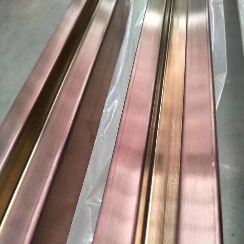 Decorative stainless steel coloured pipe tube